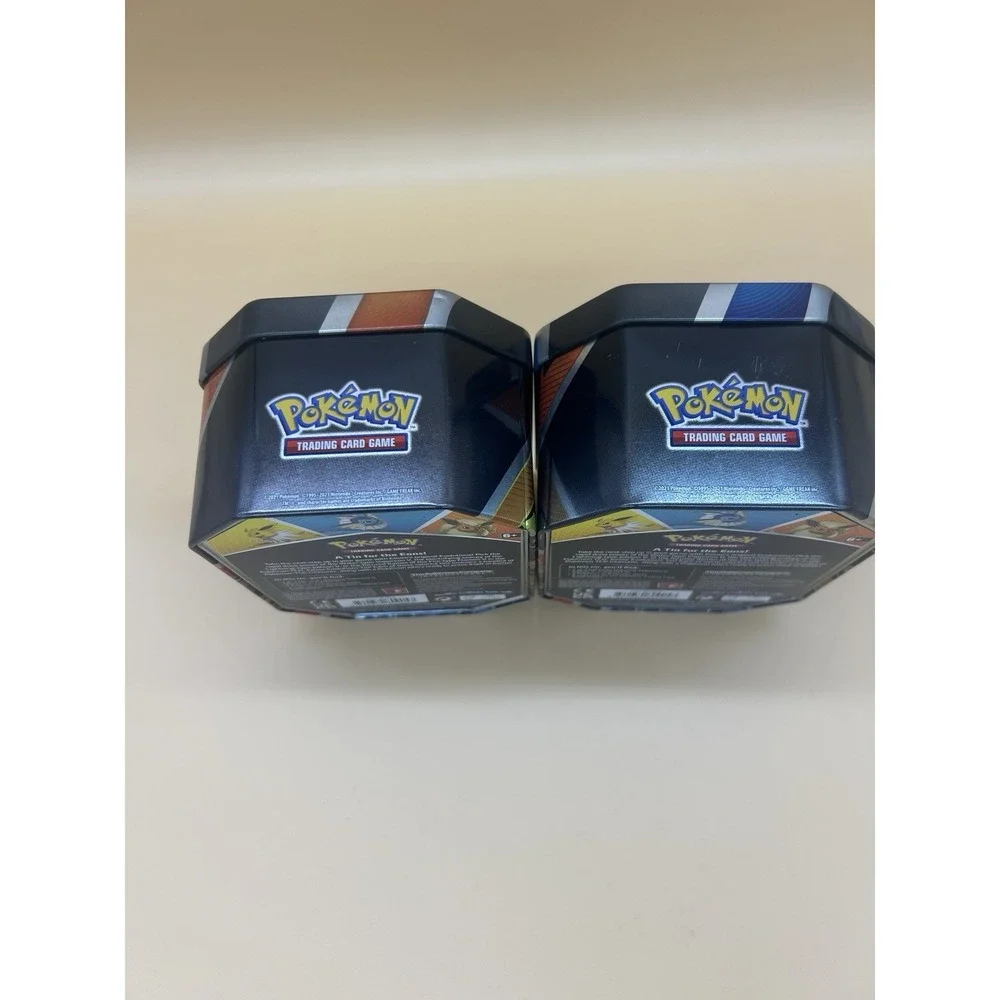 Pokemon TCG Eevee Evolutions Vaporeon & Flareon Empty Tin Lot of 2